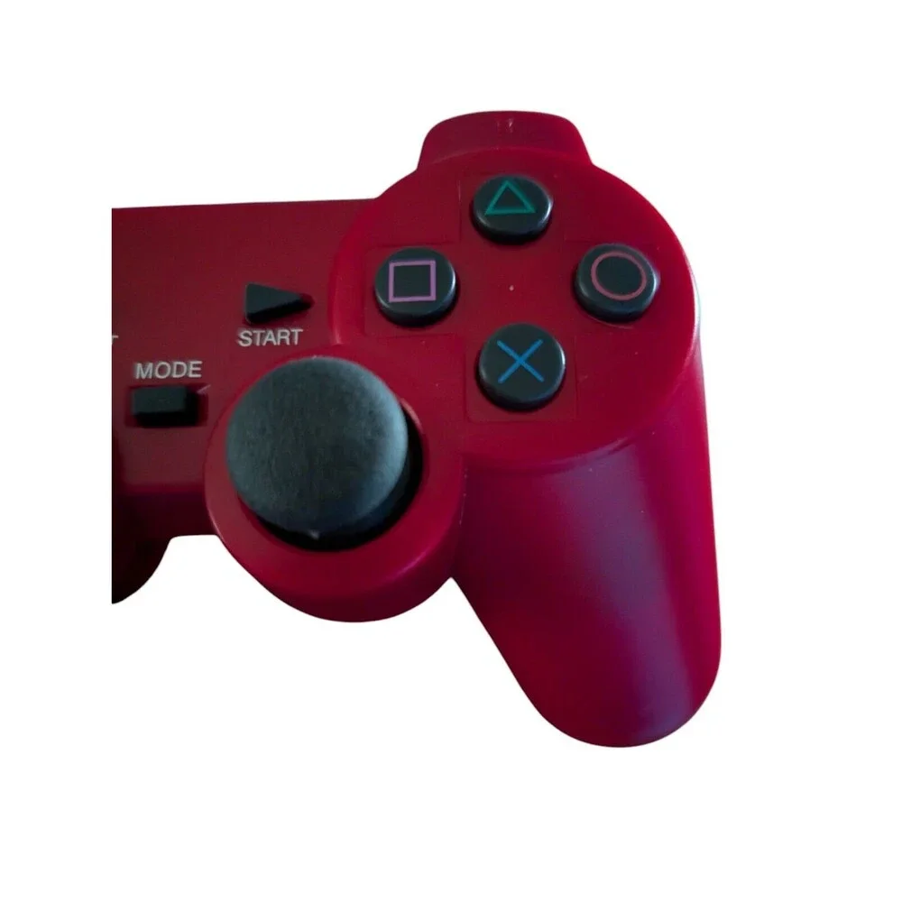 PlayStation 2 PS2 Wireless Video Game Controller Red Working Aftermarket